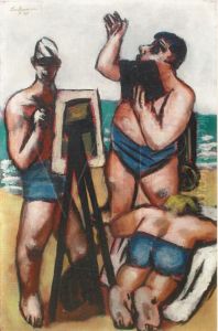 Kunstler am Meer by Max Beckmann