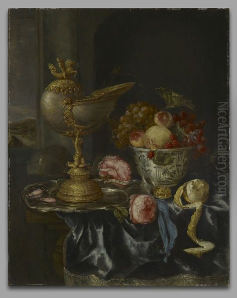 Banquet Still Life with Nautilus Cup - view 1