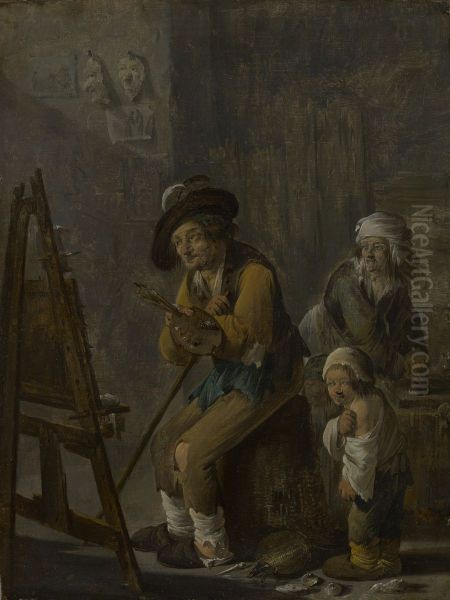 The Poor Painter in his Studio - view 1