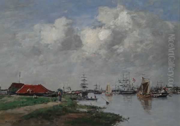 The Escaut River in Antwerp - view 1