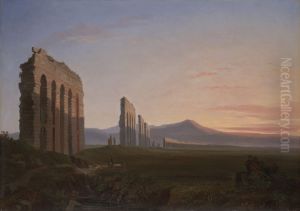 View of the Roman Campagna by Benjamin Champney