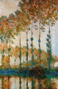 Monet Peupliers sur les rives de l'Epte Automne Monet Peupliers sur les rives de l'Epte Automne