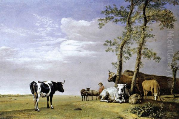 A Husbandman with His Herd - view 1