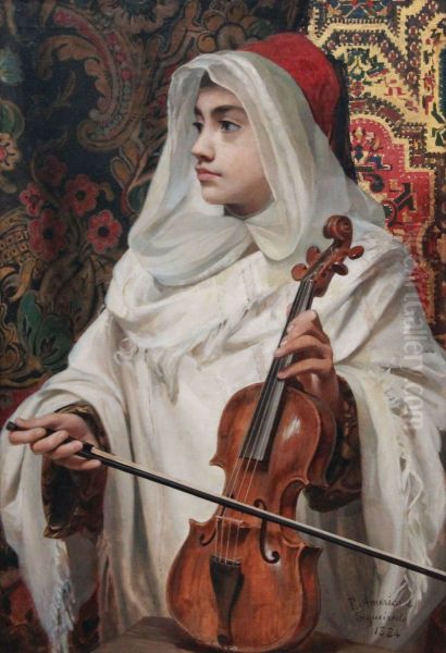 The Arab rebec player - view 1