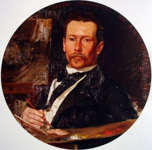 Portrait of the painter Pedro Weingartner by Henrique Bernardelli