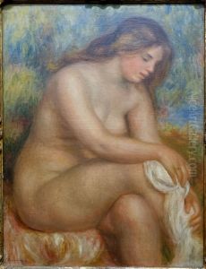 Bather Drying her Right Leg by Pierre Auguste Renoir