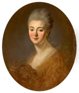 Portrait d'Constance de Lowendal, comtesse Turpin de Crisse by Jean-Honore Fragonard