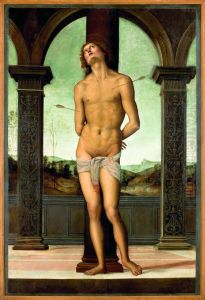 St. Sebastian Tied to a Column by Pietro Vannucci Perugino