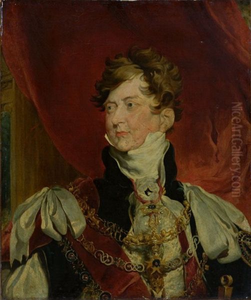 George IV como principe-regente com as insignias da Ordem da Jarreteira - view 1