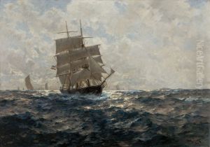 Marinha com Veleiros by unknown
