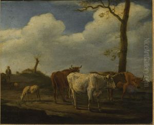Cattle and Sheep with a Herdsman