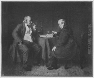 Damebrettspiel / Die Damebrettspieler (Vater und Schwiegervater des Kunstlers) Damebrettspiel / Die Damebrettspieler (Vater und Schwiegervater des Kunstlers)