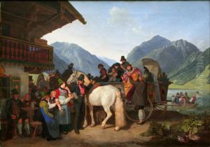 Saint Leonard's Festival in Fischhausen, Schliersee by Peter von Hess