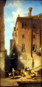 Venetian Street by Carl Spitzweg