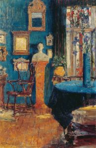 Das blaue Zimmer by Gotthardt Kuehl