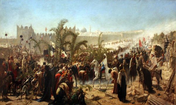 Crown Prince Friedrich Wilhelm of Prussia enters Jerusalem in 1869 - view 1