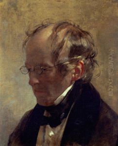 Bildnis des Malers Carl Vogel von Vogelstein by Friedrich von Amerling