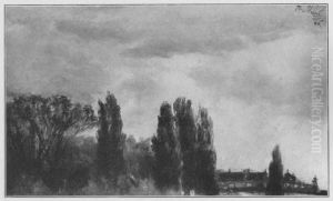 Blick auf den Park des Prinzen Albrecht by Adolph von Menzel