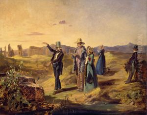 English Tourists in Campagna by Carl Spitzweg