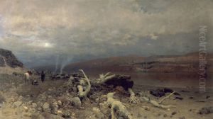 Dusk on the Dead Sea