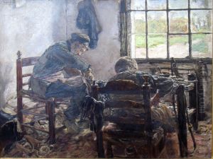 Cobbler's shop by Max Liebermann