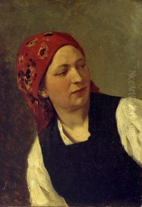 Peasant woman by Paul Friedrich Meyerheim
