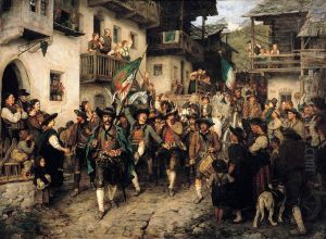 Heimkehrender Tiroler Landsturm im Krieg von 1809 Heimkehrender Tiroler Landsturm im Krieg von 1809