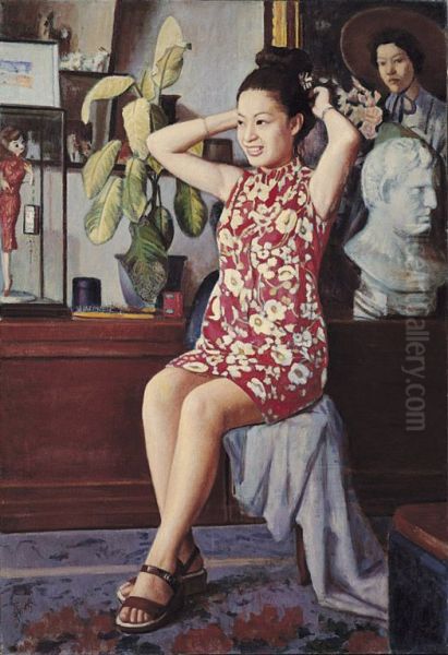 Putting Up Her Hair - view 1