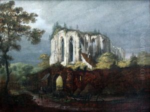 Ruins of Oybin Monastery by Carl Blechen