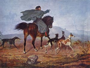 Ausritt zur Jagd by Franz Kruger
