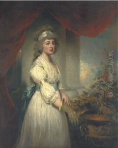 Portrait Of Lady Frances Herbert by John Westbrooke Chandler