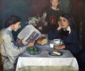 At the Breakfast Table by Leo Von Konig