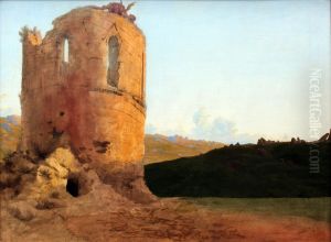 Tower Ruins with Dragon