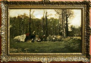 Gypsy Camp by Mihaly Munkacsy