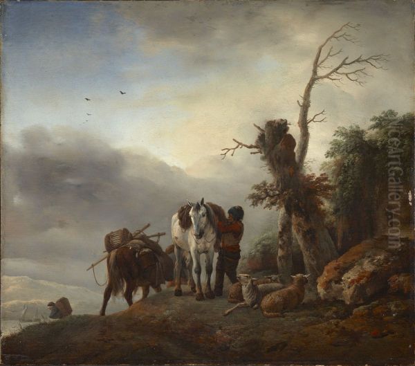 Landscape with Packhorses - view 1