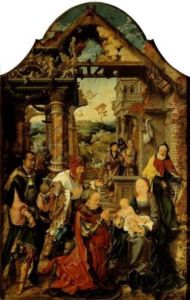 The Small Adoration of the Magi by Joos Van Cleve