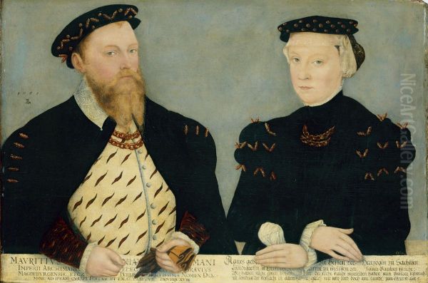 Kurfurst Moritz von Sachsen (1521-1553) und seine Gemahlin Agnes (1527-1555) - view 1