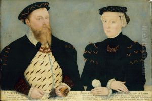Kurfurst Moritz von Sachsen (1521-1553) und seine Gemahlin Agnes (1527-1555) by Lucas The Younger Cranach