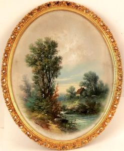 A Pastel Onpaper Landscape by William Henry Chandler