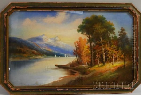 Autumn View By A Lake - view 1