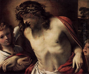 Christ wearing the Crown of Thorns, supported by Angels Christ wearing the Crown of Thorns, supported by Angels