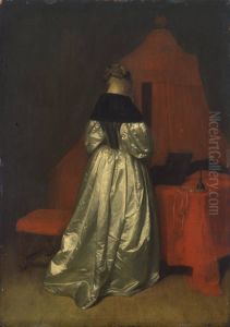 A Lady in Her Chamber by Gerard Ter Borch