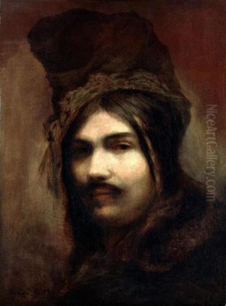 Portrait of a Hajduk with cap - view 1