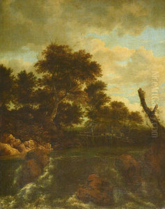 Der Wasserfall mit dem Holzsteg