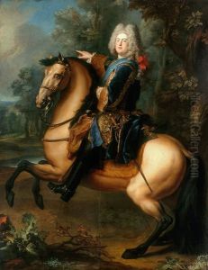 Kurprinz Friedrich August von Sachsen (1696-1763) zu Pferde
