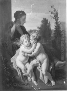 Mary with the Christ-child and John the Baptist by Adriaen Van Der Werff