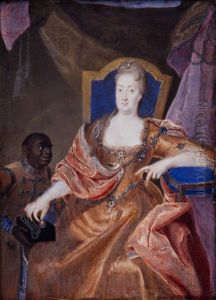 Bildnis der Kurfurstin Christiane Eberhardine im Prunkrahmen