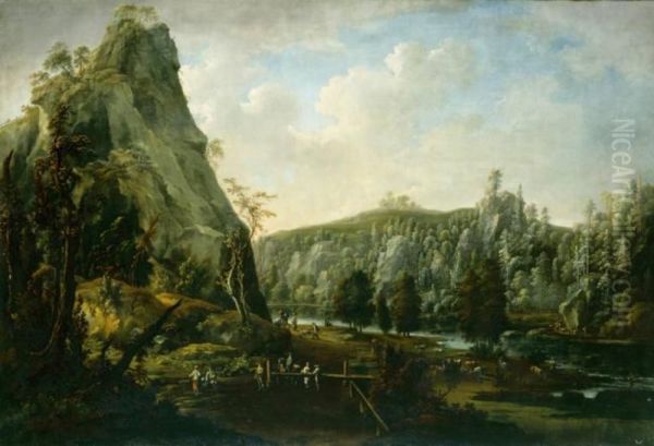 View of the so-called 'Plauensche Grund', a popular place for daytrips near Dresden - view 1