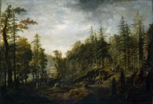 View of the Spa 'Augustusbad' at Radeberg by Johann Alexander Thiele