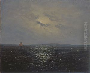 Mondnacht bei Rugen by Carl Gustav Carus